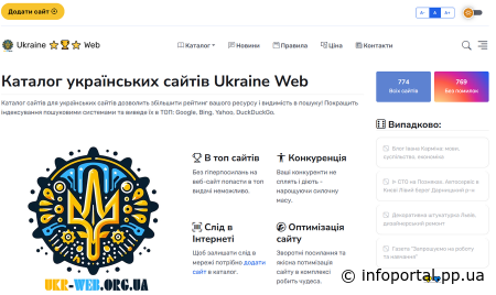 Сайт каталог ukr-web.org.ua